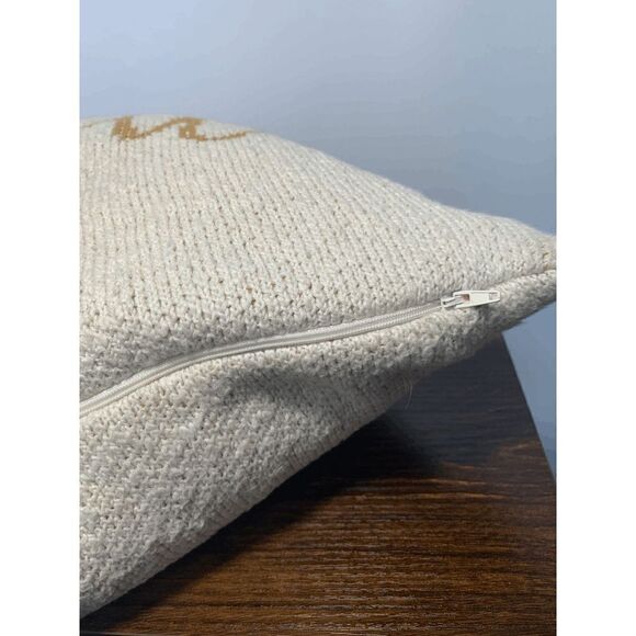 Andover Mills Home Textiles Gauvin Be Thankful Cotton Throw Pillow Tan - Picture 6 of 6